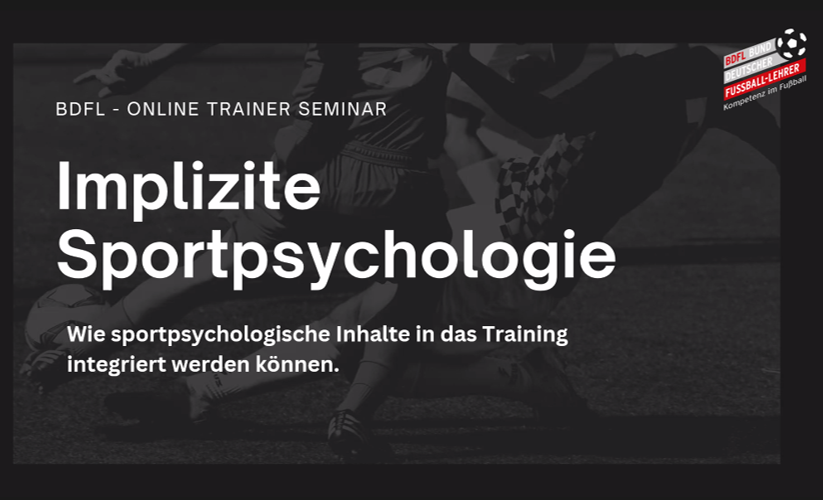 Online Trainer-Seminar - Implizierte Sportpsychologie