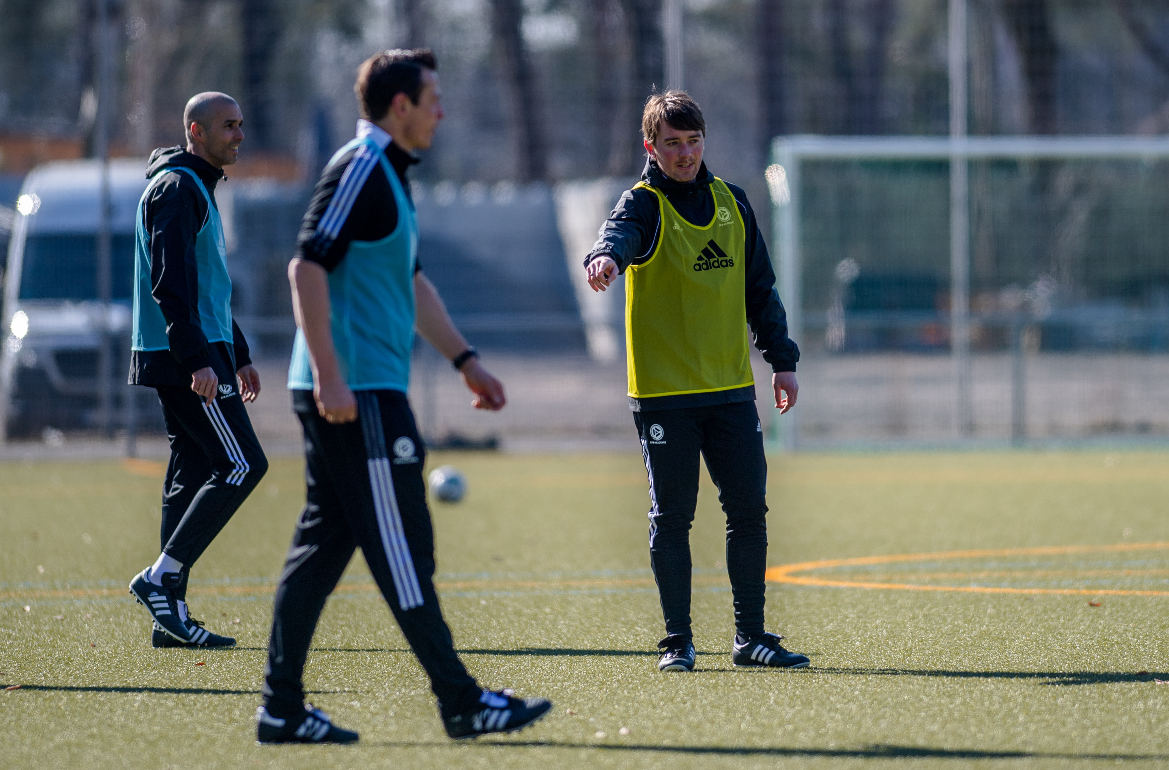 COLOGNE, GERMANY - MARCH 07: Participants during a Pro Licence Coaching Course at the Rhein Energy Stadium on March 7, 2022 in Cologne, Germany. (Photo by Neil Baynes/Getty Images for DFB)