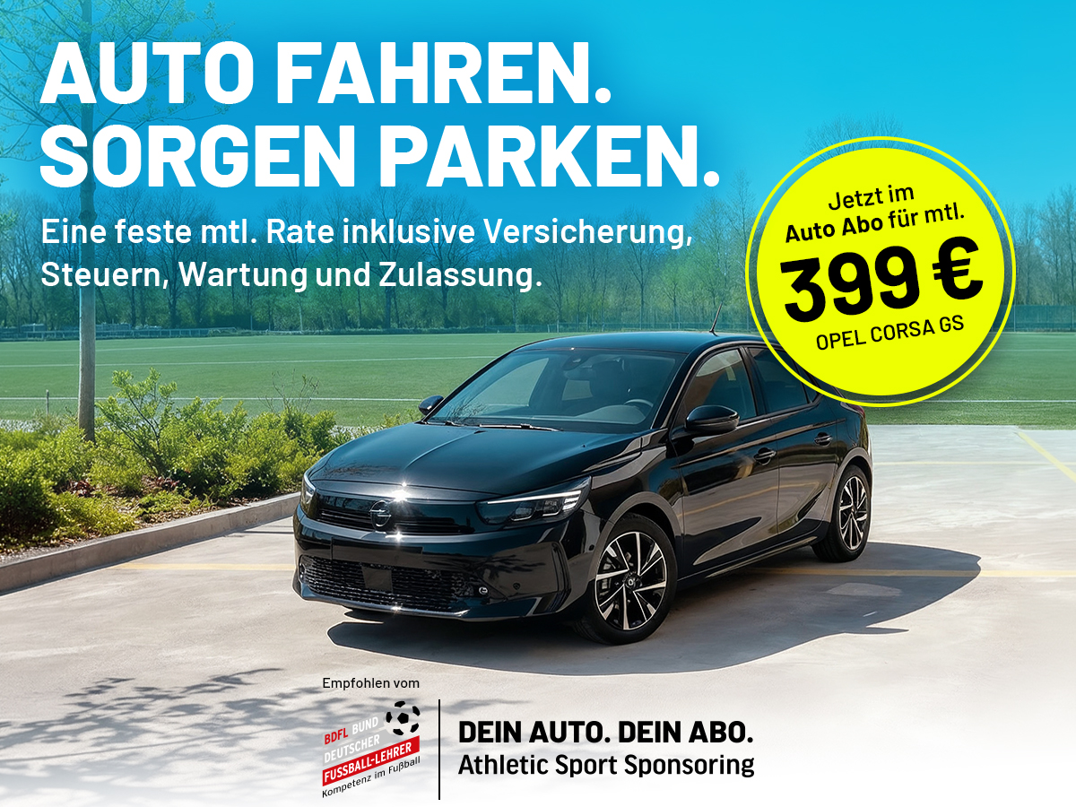 Sorgen aus. Motor an – der Opel Corsa GS im Monatsabo bei ASS