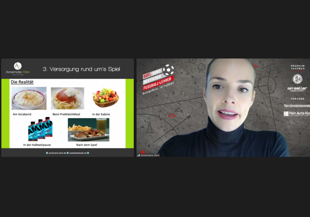 Online Trainer-Seminar Fußballernährung