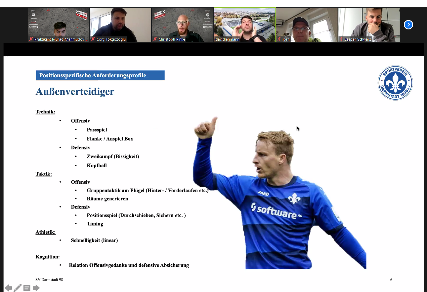 Online-Workshop: Scouting beim SV Darmstadt 98